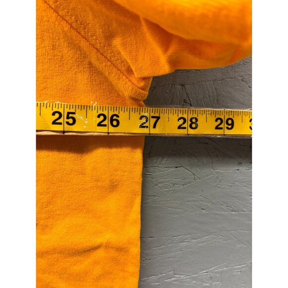 Champion Classic T-Shirt Men's 3XL Yellow Logo Embroidery Cotton Casual Tee - Picture 6 of 8